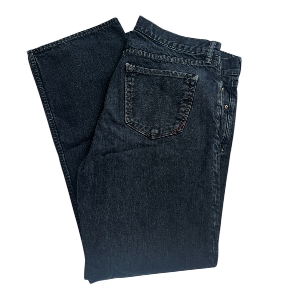 Banana Republic Men's Dark Blue Jeans - Classic Straight Fit 36X 32